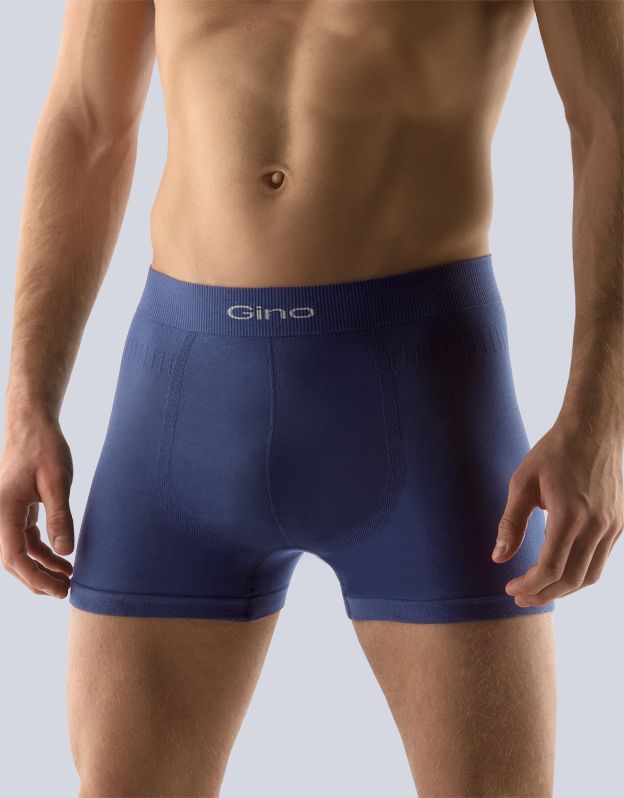 GINA pánské boxerky s delší nohavičkou, delší nohavička, bezešvé, jednobarevné MicroBavlna 54000P - lékořice L/XL