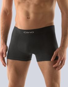 GINA pánské boxerky s kratší nohavičkou, kratší nohavička, bezešvé, jednobarevné MicroBavlna 53000P
