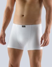 GINA pánské boxerky s kratší nohavičkou, kratší nohavička, šité, jednobarevné  73088P | černá 50/52