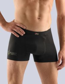 GINA pánské boxerky s kratší nohavičkou, kratší nohavička, šité, s potiskem 73069P