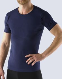 GINA pánské tričko s krátkým rukávem, krátký rukáv, bezešvé, jednobarevné Bamboo Soft 58009P