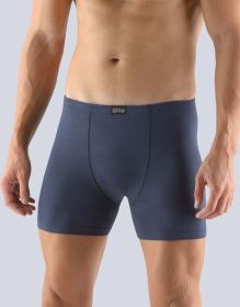 GINA pánské boxerky s delší nohavičkou, delší nohavička, šité, jednobarevné 74090P