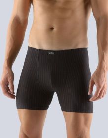 GINA pánské boxerky s delší nohavičkou, delší nohavička, šité  74105P | bílá tm. šedá 50/52, bílá tm. šedá 54/56