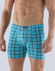GINA pánské boxerky s delší nohavičkou, delší nohavička, šité, s potiskem  74109P