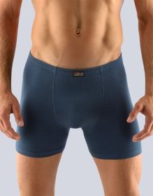 GINA pánské boxerky s delší nohavičkou, delší nohavička, šité, jednobarevné 74090P - lékořice 50/52
