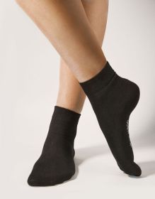 GINA dámské ponožky střední, bezešvé, jednobarevné Bambusové ponožky 82004P