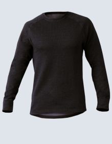 GINA dámské tričko s dlouhým rukávem uni, dlouhý rukáv, šité, jednobarevné Merino Thermolite 88014P | černá šedá L, černá šedá M, černá šedá S, černá šedá XL, černá šedá XS