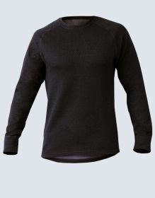 GINA dámské tričko s dlouhým rukávem uni, dlouhý rukáv, šité, jednobarevné Merino Thermolite 88014P | černá šedá L, černá šedá M, černá šedá S, černá šedá XS