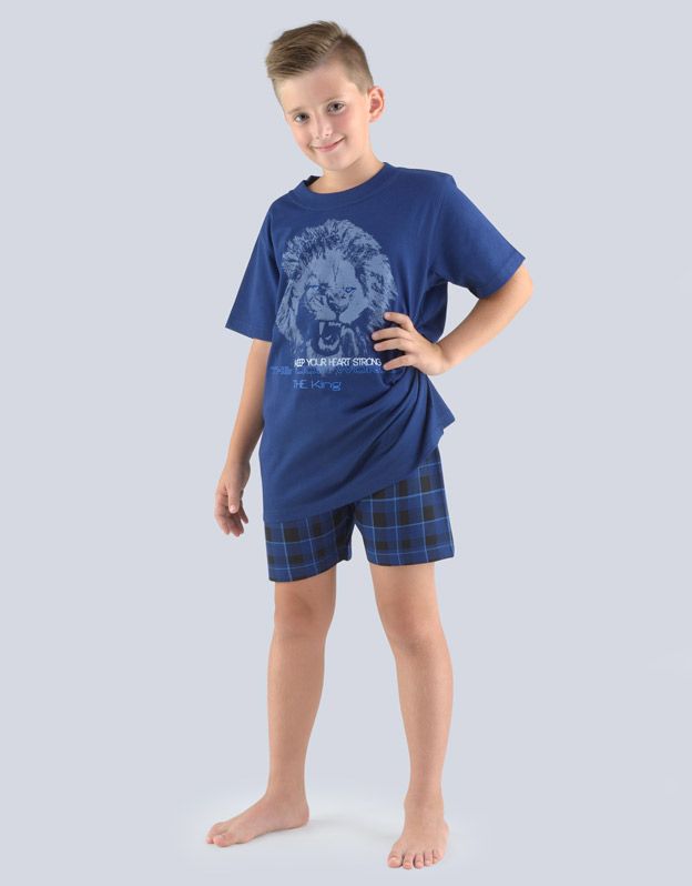 GINA dětské pyžamo krátké chlapecké, šité, s potiskem Pyžama 2018 79062P -