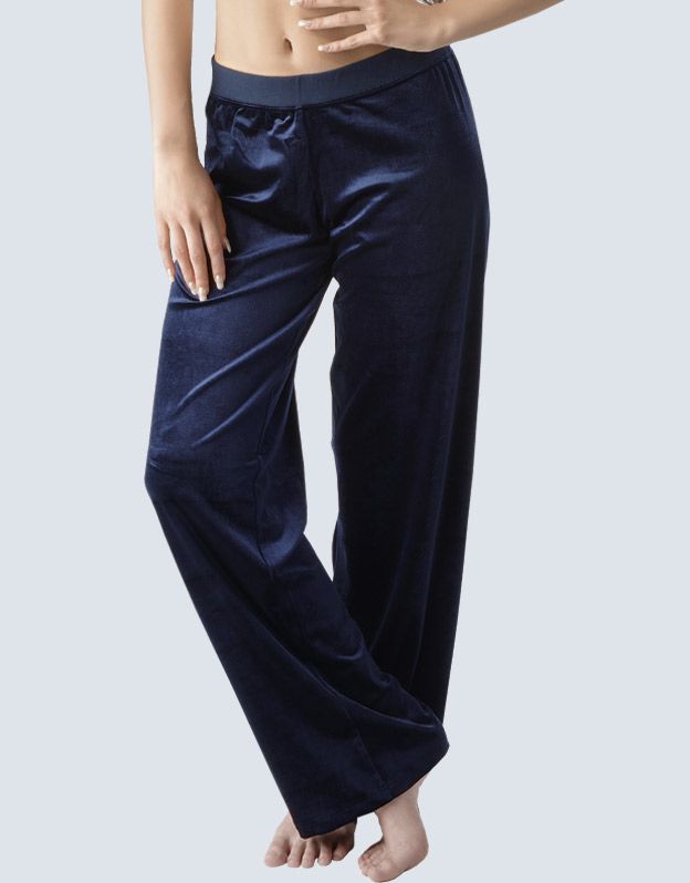 GINA dámské kalhoty dlouhé rovné základní délka, šité, klasické, jednobarevné 96084P - lékořice M