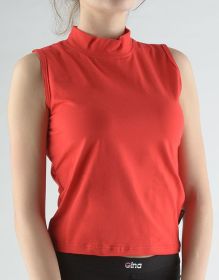 GINA dámské tričko bez rukávů, skampolo, šité, jednobarevné 98016P