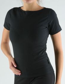 GINA dámské tričko s krátkým rukávem, krátký rukáv, šité, jednobarevné  98023P