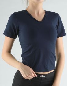 GINA dámské tričko s krátkým rukávem, krátký rukáv, šité, jednobarevné 98015P