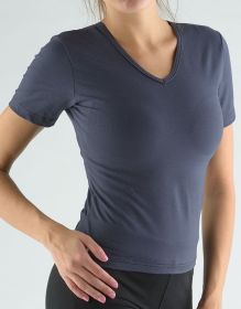 GINA dámské tričko s krátkým rukávem, krátký rukáv, šité, jednobarevné 98015P