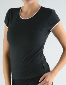GINA dámské tričko s krátkým rukávem, krátký rukáv, šité  98061P | jantarová S