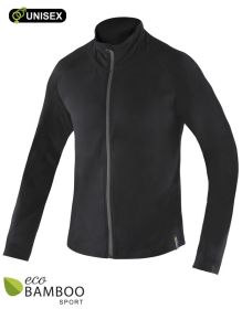GINA dámské mikina s dlouhým rukávem, dlouhý rukáv, šité, jednobarevné ECO Bamboo Sport 99006P | černá S, černá XL, černá XXL