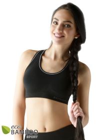 GINA dámské podprsenka sportovní s vycpávkami, bez kostice, bezešvé ECO Bamboo Sport 07018P | bílá L/XL, bílá M/L, bílá S/M, bílá XL/XXL, černá L/XL, černá M/L, černá S/M, lékořice tomato L/XL, lékořice tomato M/L, lékořice tomato S/M, lékořice tomato XL/XXL, šedá černá L/XL, šedá černá M/L, šedá černá S/M, tomato lékořice L/XL, tomato lékořice M/L, tomato lékořice S/M, tomato lékořice XL/XXL