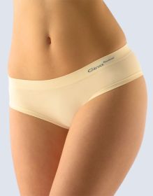 GINA dámské tanga francouzská, francouzské, bezešvé, bokové, jednobarevné Bamboo PureLine 04026P - černá M/L