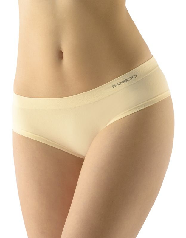 GINA dámské kalhotky francouzské, bezešvé, bokové, jednobarevné Eco Bamboo 04027P - tělová L/XL