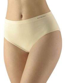 GINA dámské kalhotky klasické ve větších velikostech, větší velikosti, bezešvé, jednobarevné Eco Bamboo 01002P
