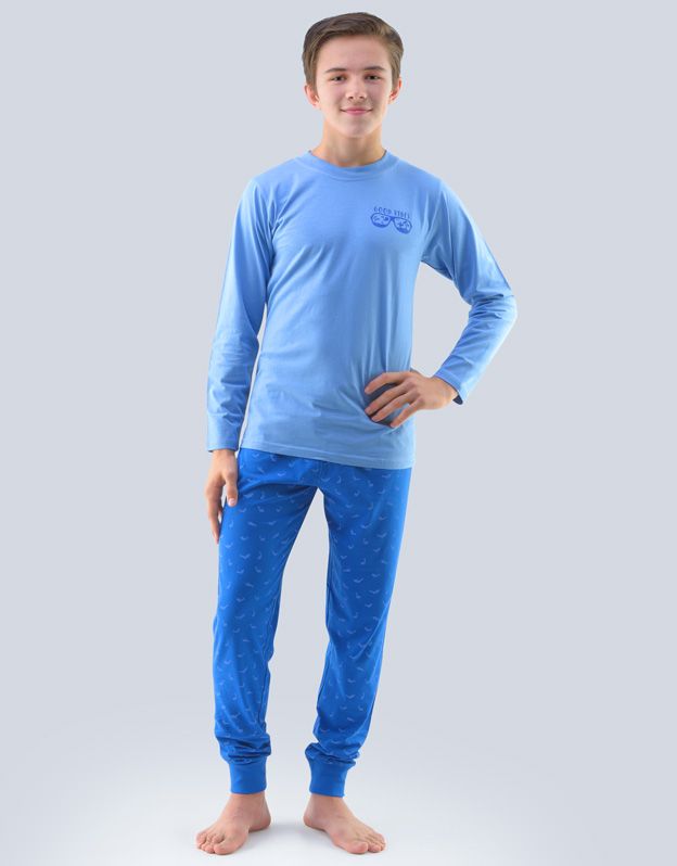 GINA dětské pyžamo dlouhé chlapecké, šité, s potiskem Pyžama 2020 69000P