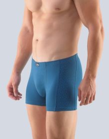 GINA pánské boxerky s kratší nohavičkou, kratší nohavička, šité, s potiskem 73103P