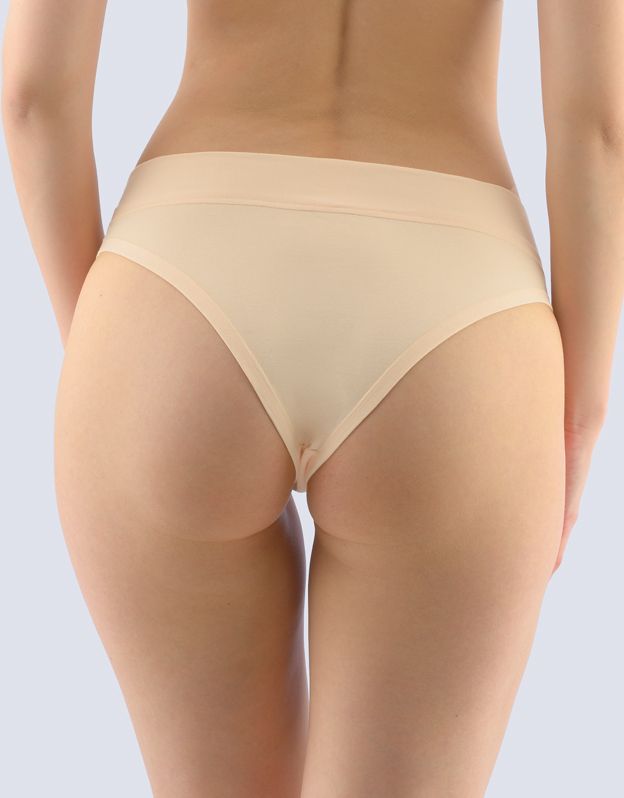 GINA dámské kalhotky bokové - brazilky, šité, jednobarevné 16149P -