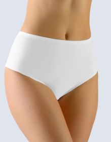 GINA dámské kalhotky klasické v nadměrných velikostech, nadměrné, šité, jednobarevné  11061P | bílá 58/60, černá 58/60, žlutobílá 58/60