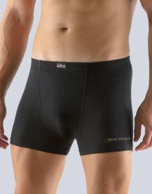 GINA pánské boxerky s kratší nohavičkou, kratší nohavička, šité, s potiskem 73104P