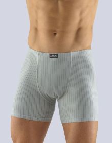GINA pánské boxerky s delší nohavičkou, delší nohavička, šité  174124P-1 | lékořice atlantic 54/56