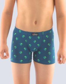 GINA dětské boxerky s delší nohavičkou chlapecké, delší nohavička, šité, s potiskem 23002P