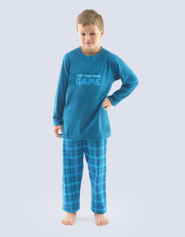 GINA dětské pyžamo dlouhé chlapecké, šité, s potiskem 69001P