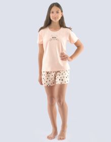 GINA dětské pyžamo krátké dívčí, šité, s potiskem 29006P