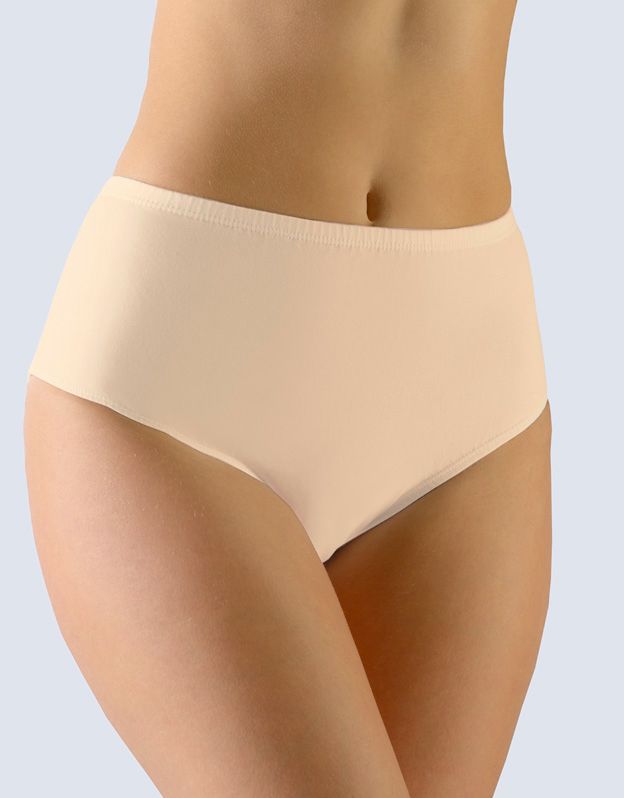 GINA dámské kalhotky klasické v nadměrných velikostech, nadměrné, šité, jednobarevné 11071P -