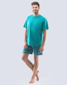 GINA pánské pyžamo krátké pánské, šité, s potiskem Pyžama 2021 79114P
