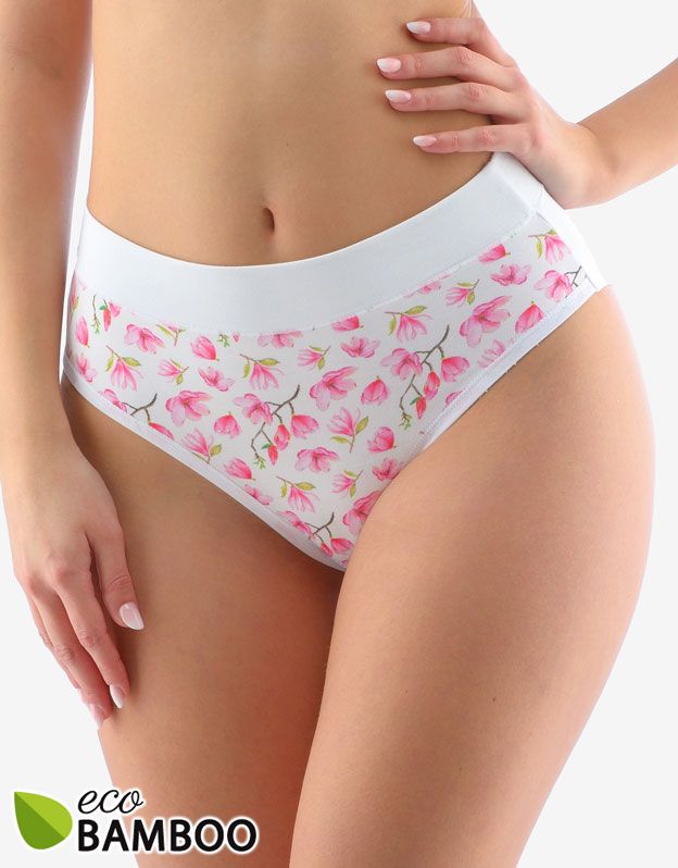 GINA dámské kalhotky klasické, širší bok, šité, s potiskem 10267P -