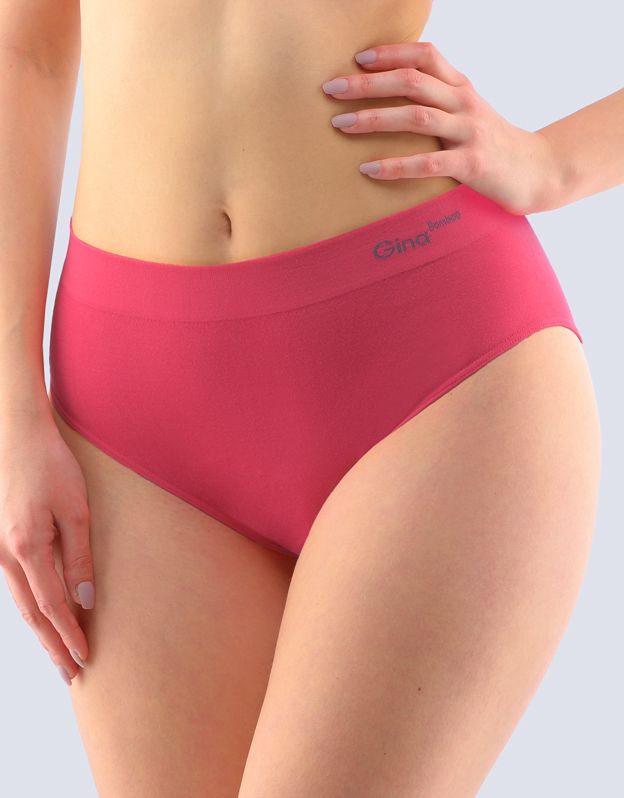 GINA dámské kalhotky klasické ve větších velikostech, větší velikosti, bezešvé, jednobarevné Bamboo PureLine 01001P