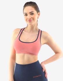 GINA dámské podprsenka sportovní s vycpávkami, bez kostice, bezešvé ECO Bamboo Sport 07018P