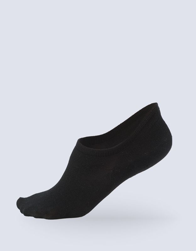 GINA dámské ponožky neviditelné uzavřené, 2 páry, bezešvé Bambusové ponožky 82006P - černá 38/41
