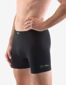 GINA pánské boxerky s delší nohavičkou, delší nohavička, šité, s potiskem Eco Bamboo 74158P