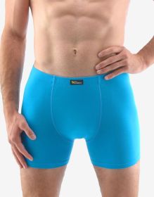 GINA pánské boxerky s delší nohavičkou, delší nohavička, šité, jednobarevné Eco Bamboo 74159P