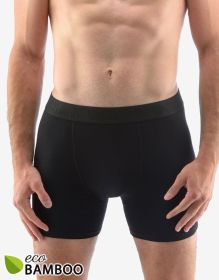 GINA pánské boxerky s delší nohavičkou, delší nohavička, šité, jednobarevné Eco Bamboo 74160P | lahvová 50/52, lahvová 54/56, lahvová 58/60, černá 50/52, černá 54/56, černá 58/60, dunaj 50/52, dunaj 54/56, dunaj 58/60, tm. šedá 50/52, tm. šedá 54/56, tm. šedá 58/60