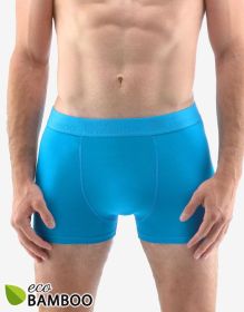 GINA pánské boxerky s kratší nohavičkou, kratší nohavička, šité, jednobarevné Eco Bamboo 73126P | lahvová 50/52, lahvová 54/56, lahvová 58/60, černá 50/52, černá 54/56, černá 58/60, dunaj 50/52, dunaj 54/56, dunaj 58/60, tm. šedá 50/52, tm. šedá 54/56, tm. šedá 58/60