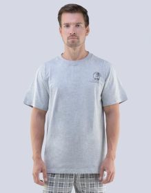 GINA pánské tričko s krátkým rukávem pánské, krátký rukáv, šité, s potiskem 79466P