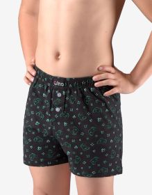 GINA dětské trenky volné chlapecké, šité, s potiskem 65012P