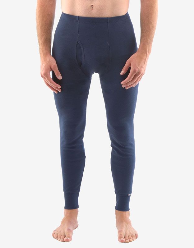 GINA pánské spodky pánské (legíny), dlouhé, šité, klasické, jednobarevné 76001P - lékořice XXXL