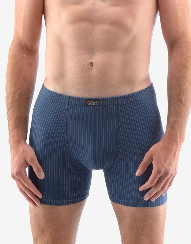 GINA pánské boxerky s delší nohavičkou, delší nohavička, šité 74153P