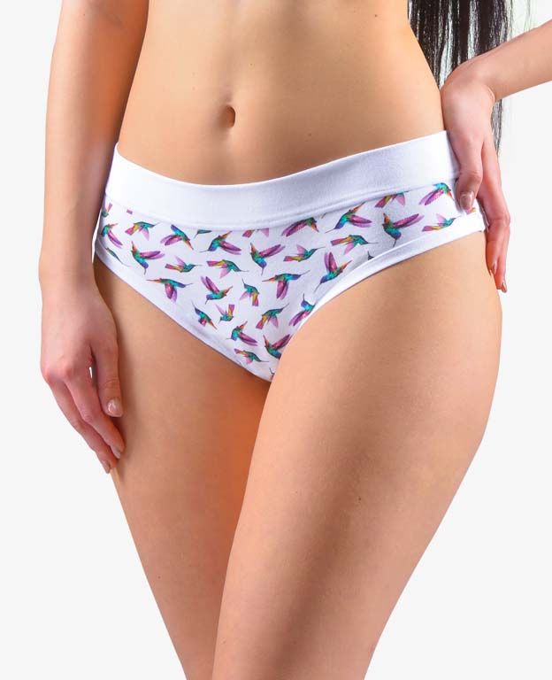 GINA dámské tanga francouzská, francouzské, šité, bokové, s potiskem Disco XVII 14156P -
