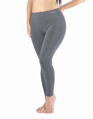 GINA dámské legíny dlouhé, bezešvé, klasické Eco Bamboo 95031P - lékořice L/XL