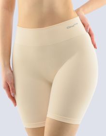 GINA dámské boxerky vyšší, kratší nohavička, bezešvé, klasické, jednobarevné Bamboo PureLine 03017P - černá XL/XXL